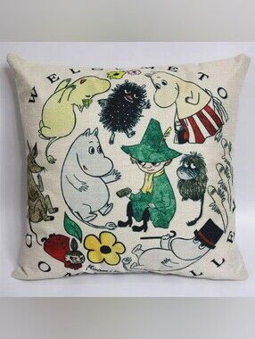 Moomin Cushion Cover New Without Tag 45cm Snufkin Stinky Little My